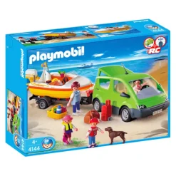 PLAYMOBIL Playmobil-Family Fun Coche familiar con Lancha
