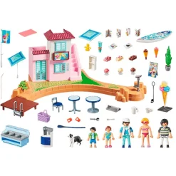 PLAYMOBIL Playmobil-Family Fun Heladería en el Puerto