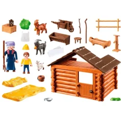 PLAYMOBIL Playmobil-Heidi Establo de Cabras de Pedro