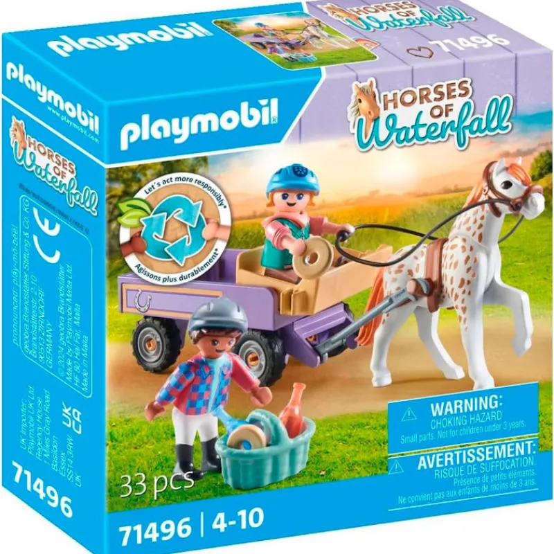 PLAYMOBIL Playmobil-Horses of Waterfall Carruaje Poni