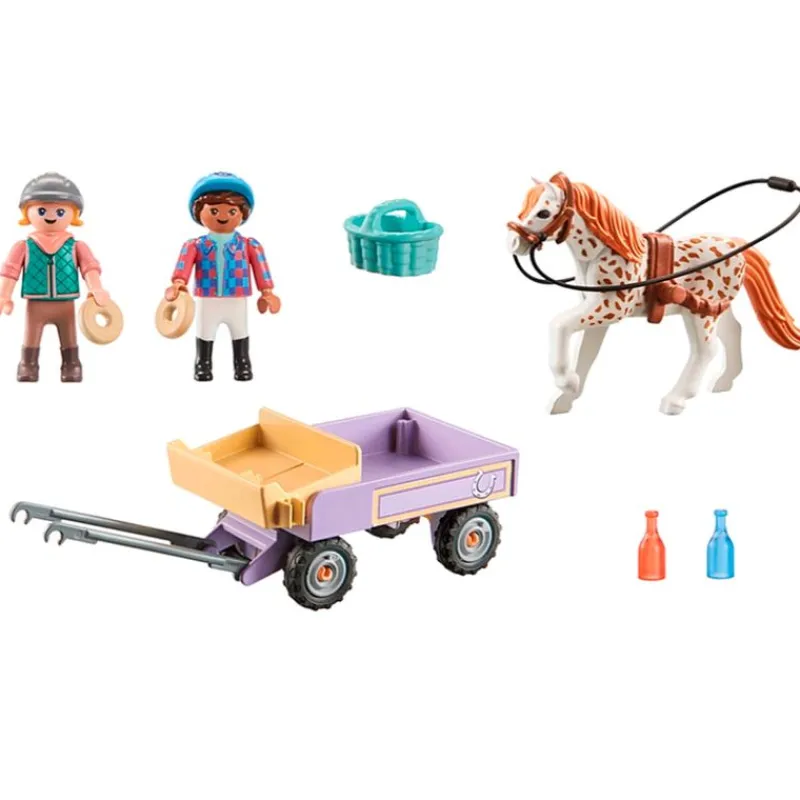 PLAYMOBIL Playmobil-Horses of Waterfall Carruaje Poni