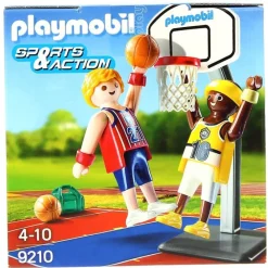 PLAYMOBIL Playmobil-Huevo Azul Jugadores de Baloncesto