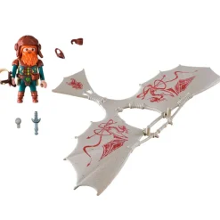 PLAYMOBIL Playmobil-Knights Gnomo con Máquina Voladora