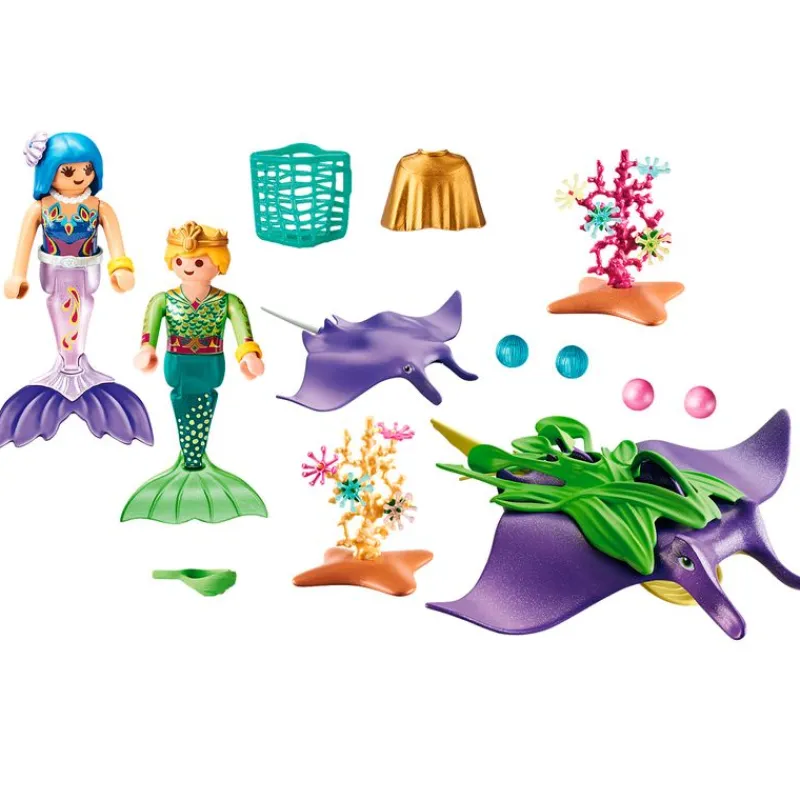 PLAYMOBIL Playmobil-Magic Recolectores de Perlas con Manta