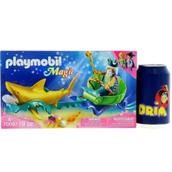 PLAYMOBIL Playmobil-Magic Rey del Mar con Carruaje Tiburón