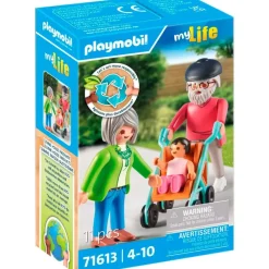 PLAYMOBIL Playmobil-My Life Abuelos y Bebé
