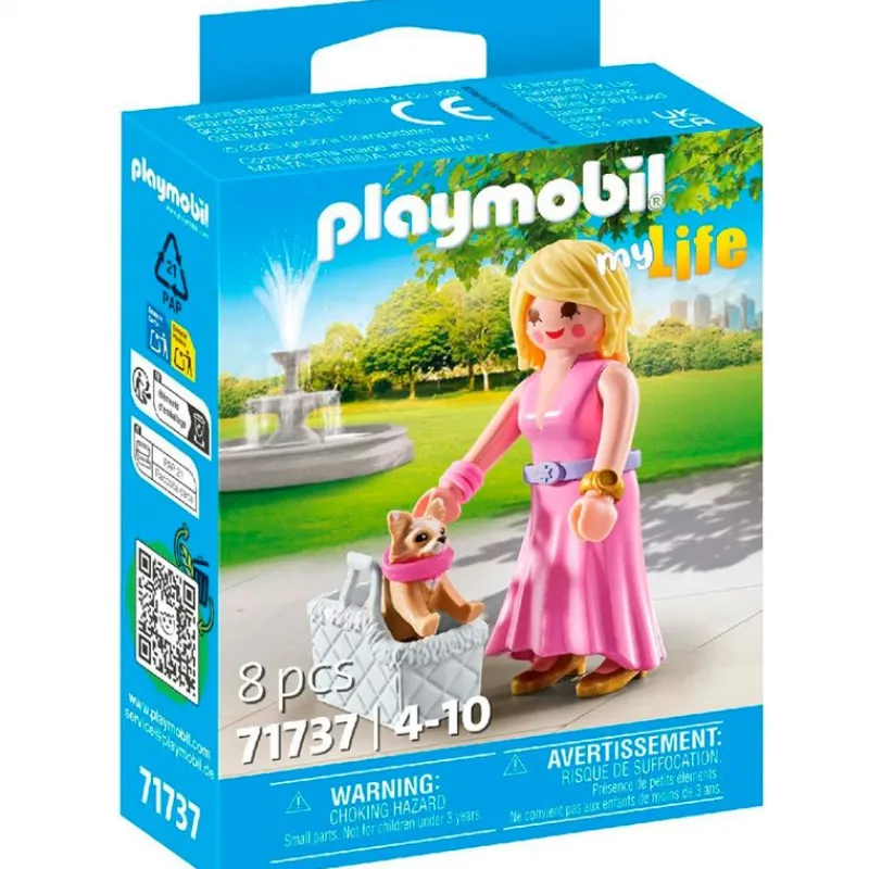 PLAYMOBIL Playmobil-My Life It-girl con Chihuahua