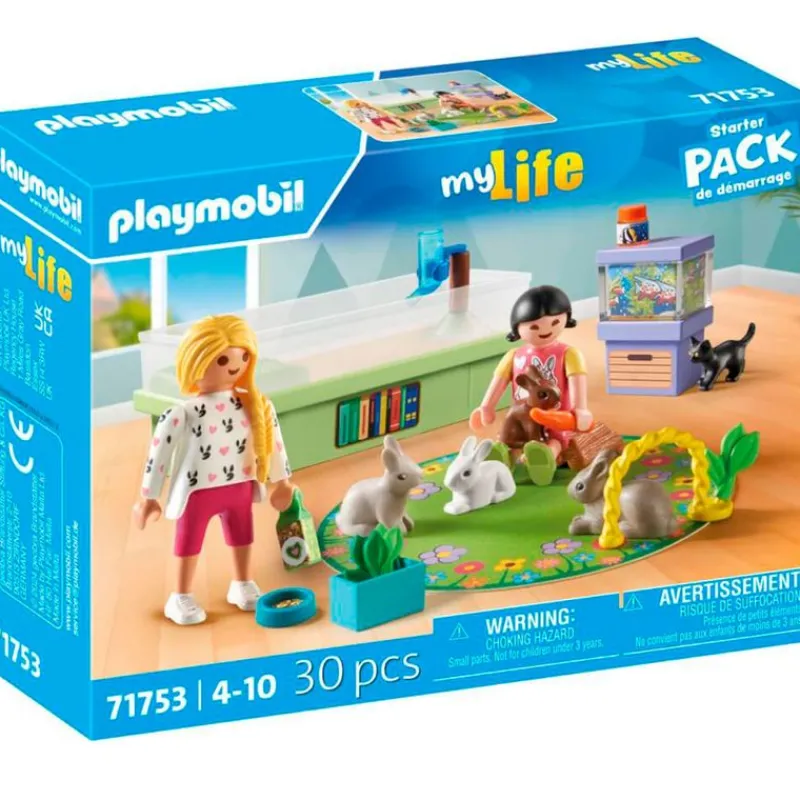 PLAYMOBIL Playmobil-My Life Starter Pack Familia de Conejos