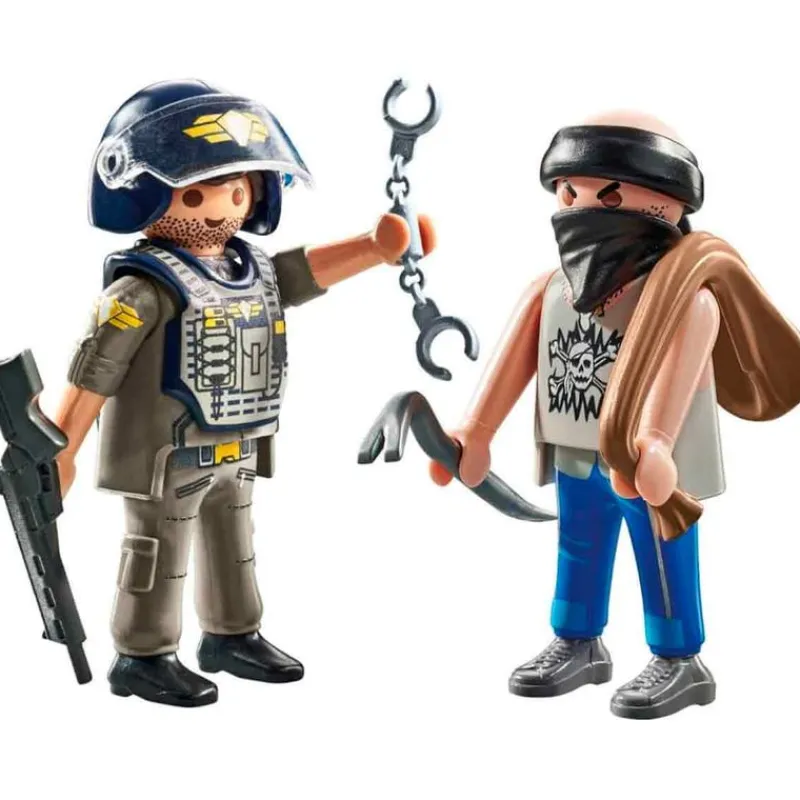 PLAYMOBIL Playmobil-Pack Duo Policía con Ladrón