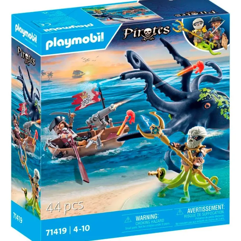 PLAYMOBIL Playmobil-Pirates Batalla con Pulpo Gigante