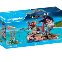 PLAYMOBIL Playmobil-Pirates Bote Pirata con Tesoro