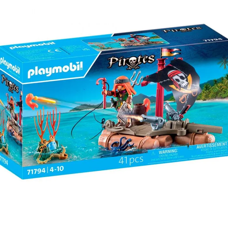 PLAYMOBIL Playmobil-Pirates Bote Pirata con Tesoro