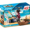 PLAYMOBIL Playmobil-Pirates Pirata con Bote de Remos