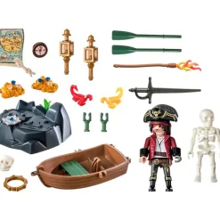 PLAYMOBIL Playmobil-Pirates Pirata con Bote de Remos