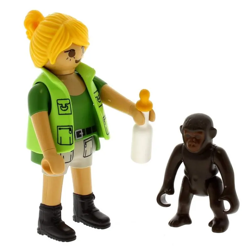 PLAYMOBIL Playmobil-Playmo-Friends Cuidadora con Bebé Gorila