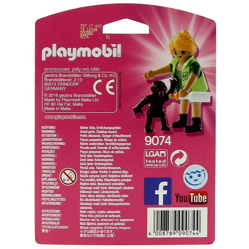 PLAYMOBIL Playmobil-Playmo-Friends Cuidadora con Bebé Gorila