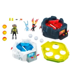 PLAYMOBIL Playmobil-Robot Hielo y Fuego Combate