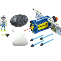 PLAYMOBIL Playmobil-Space Satélite con Láser para Meteoritos