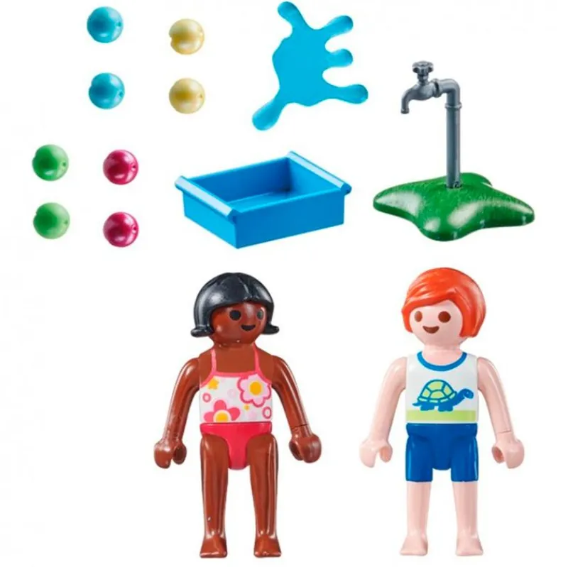 PLAYMOBIL Playmobil-Special Plus Niños con Globos de Agua