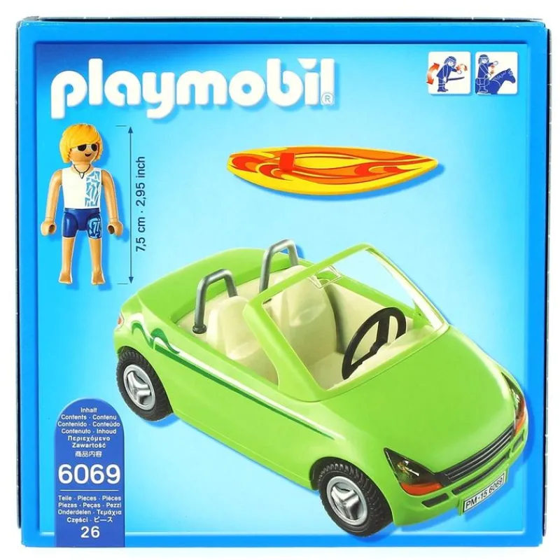 PLAYMOBIL Playmobil-Surfista con Descapotable