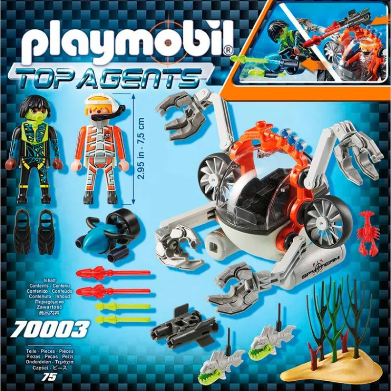 PLAYMOBIL Playmobil-Top Agents SPY TEAM Sub Bot