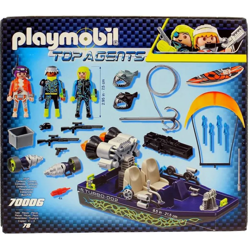 Top Agents TEAM S.H.A.R.K. Nave Arpón*PLAYMOBIL Best