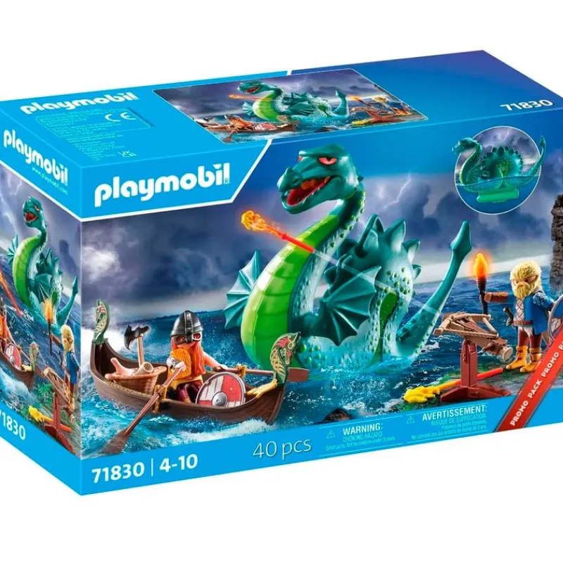 PLAYMOBIL Playmobil-Vikingos con Monstruo Marino