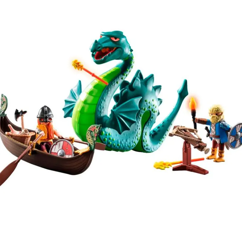 PLAYMOBIL Playmobil-Vikingos con Monstruo Marino