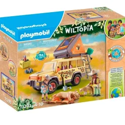 PLAYMOBIL Playmobil-Wiltopia Vehículo Todoterreno con Leones