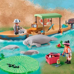PLAYMOBIL Playmobil-Wiltopia Viaje en Barco a los Manatíes