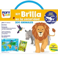 SELECCION DRIM Juegos Y Juguetes Educativos-Playtime Kit Brilla en la Oscuridad 200 Animales