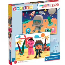 Pocoyó Puzzles 2x20 Piezas*CLEMENTONI Outlet