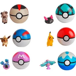 BIZAK Figuras Videojuegos|Figuras Y Figuras De Acción-Pokémon Clip N' Go Surtido