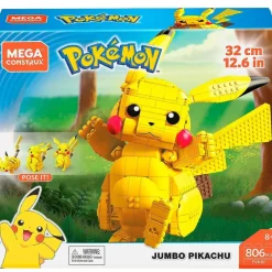 MATTEL Puzzles Y Construcciones-Pokémon Construcción Pikachu Jumbo