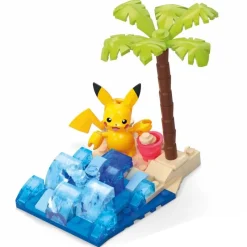 MATTEL Puzzles Y Construcciones-Pokémon Construcción Pikachu en la Playa