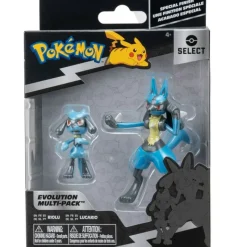 BIZAK Figuras Videojuegos|Figuras Y Figuras De Acción-Pokémon Figura Select Pack Evolution Doble Surtido