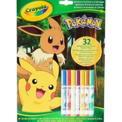 CRAYOLA Manualidades-Pokémon Libro de Actividades con Rotuladores