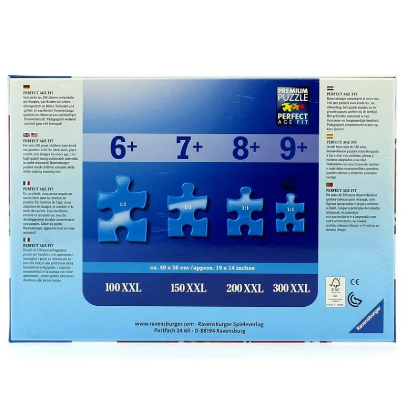 RAVENSBURGER Puzzles Y Construcciones-Pokémon Puzzle XXL de 100 Piezas