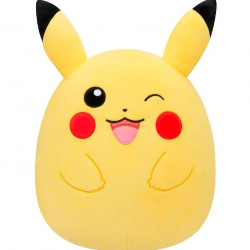 BIZAK Peluches-Pokémon Squishmallow Pikachu Guiño 25 cm