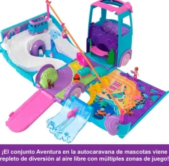 Polly Pocket Aventura en la Autocaravana de Mascotas*MATTEL