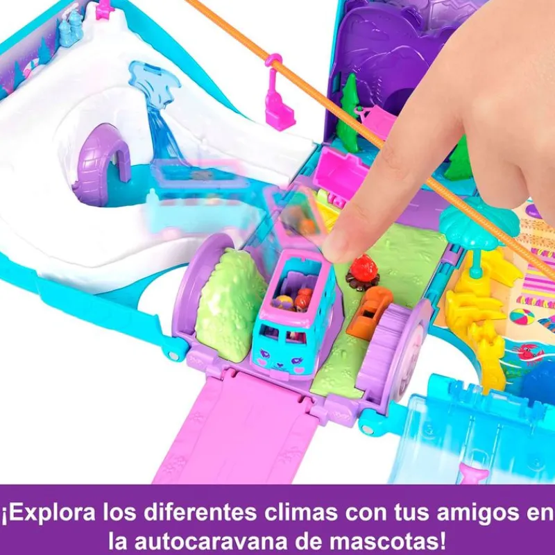 Polly Pocket Aventura en la Autocaravana de Mascotas*MATTEL