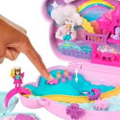 MATTEL Muñecas-Polly Pocket Estuche 2 en 1 Diversión con Conejitos