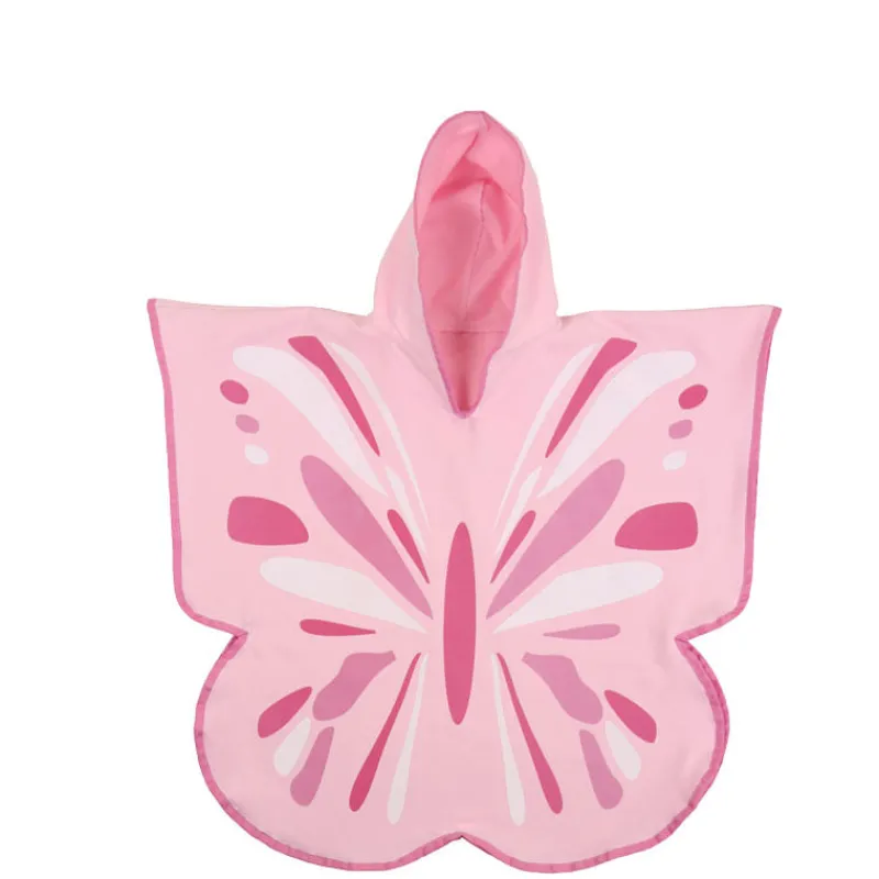 ESPORTIVA AKSA Capas De Baño Para Bebés-Poncho Microfibra Mariposa