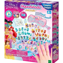 EPOCH Juegos Y Juguetes De Imitación|Manualidades-Princesas Disney Aquabeads Pack Estudio Uñas