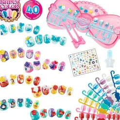 EPOCH Juegos Y Juguetes De Imitación|Manualidades-Princesas Disney Aquabeads Pack Estudio Uñas