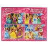 CLEMENTONI Puzzles Y Construcciones-Princesas Disney Conjunto Puzzles Progresivos