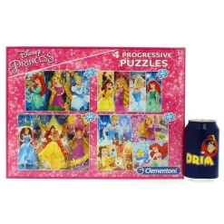 CLEMENTONI Puzzles Y Construcciones-Princesas Disney Conjunto Puzzles Progresivos