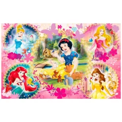 CLEMENTONI Puzzles Y Construcciones-Princesas Disney Puzzle 2 x 60 Piezas