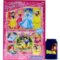 CLEMENTONI Puzzles Y Construcciones-Princesas Disney Puzzle 2 x 60 Piezas