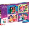 CLEMENTONI Puzzles Y Construcciones-Princesas Disney Puzzle 4 en 1 Progresivo